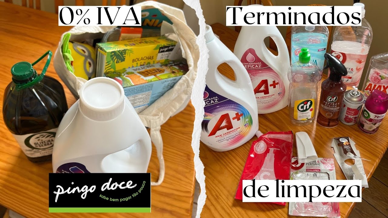 COMPRAS de SUPERMERCADO 0% IVA PINGO DOCE + PRODUTOS TERMINADOS de LIMPEZA #3