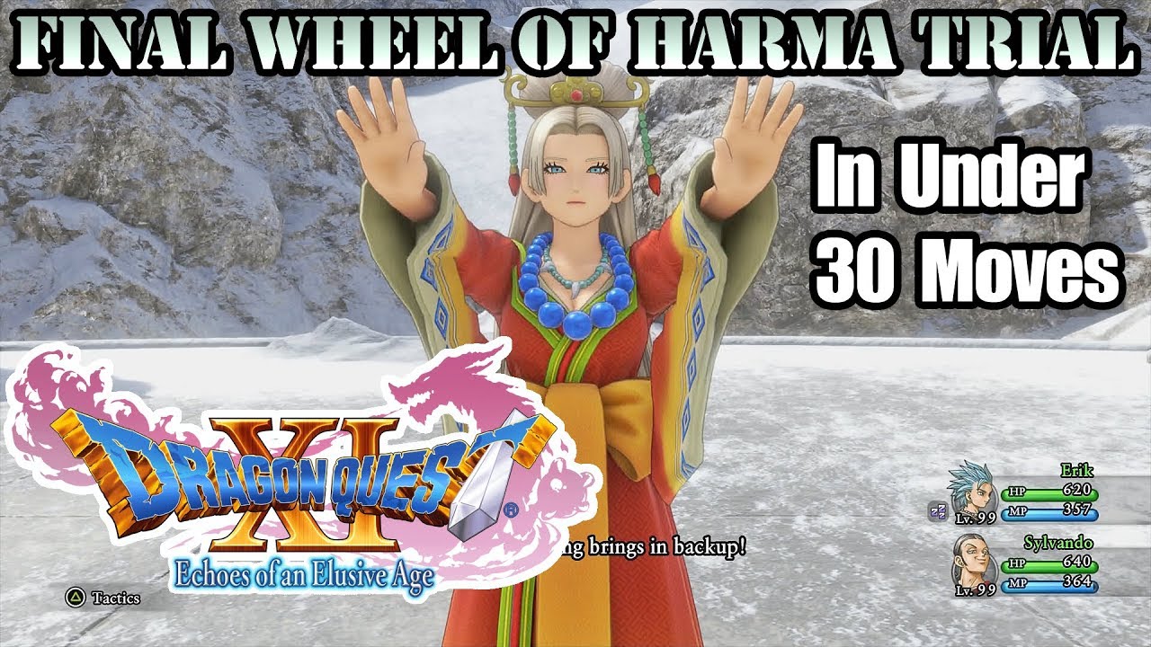Dragon Quest XI - Final Wheel of Harma Trial in Under 30 Moves