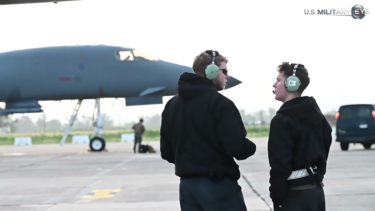 China and Russia on High Alert!! US Air Force B-1B Bombers Deployed with Advanced Missiles