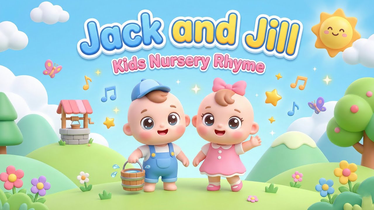 Jack and Jill | Famous Nursery Rhyme for Kids | Rhymix Junior👶🏻