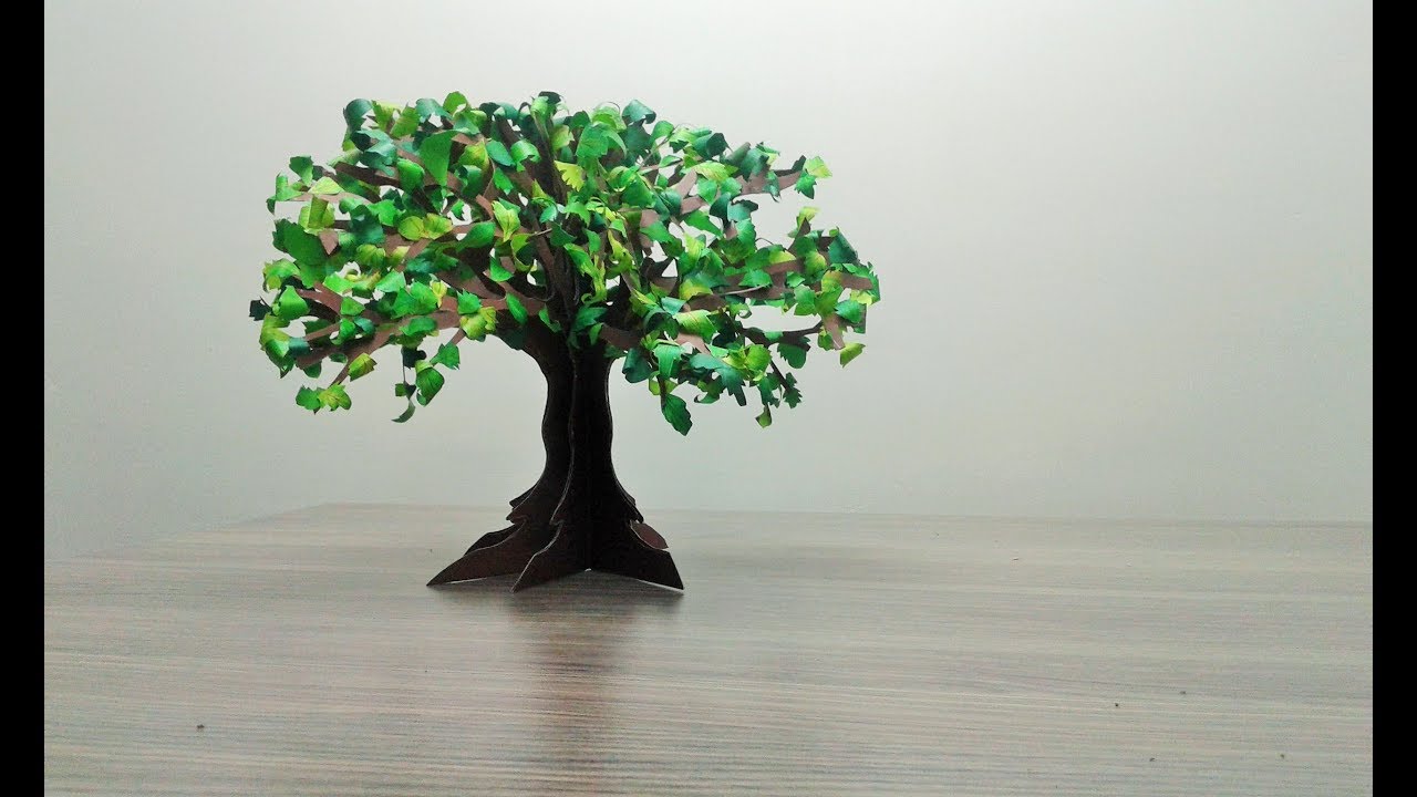 How to make paper tree - DIY Paper Tree, Bonsai