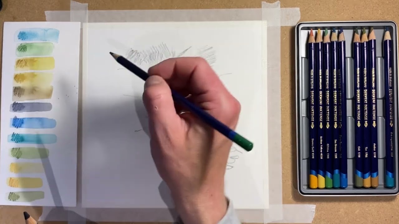 Using Watersoluble Pencils - Derwent Inktense - Bespoke Pack