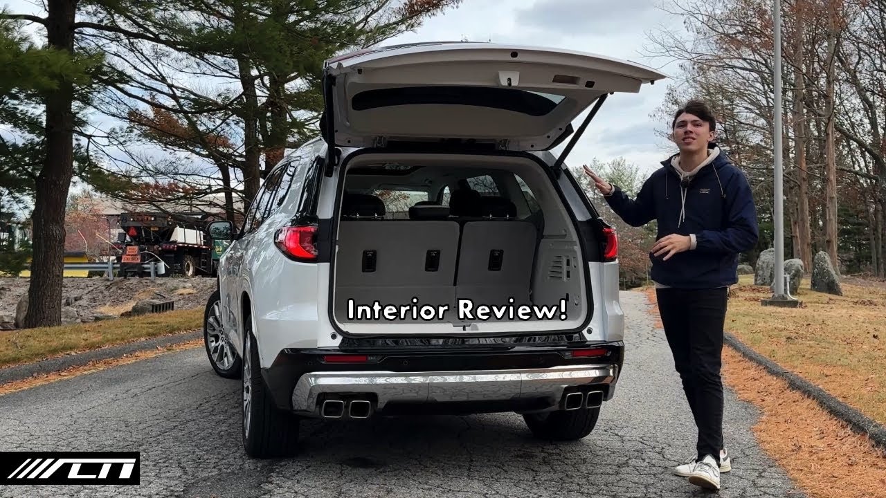 2025 GMC Acadia Denali Interior Review! /// Denali Luxury, Minivan Cargo Room