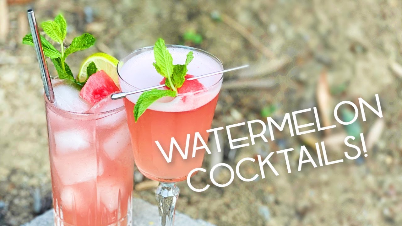 WATERMELON COCKTAIL RECIPES - Vodka and Rum for the win!