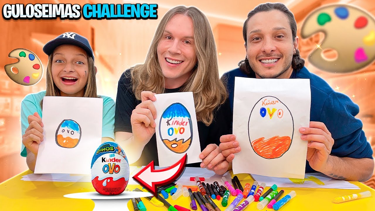 QUEM DESENHAR A GULOSEIMA MELHOR COME! | GULOSEIMAS CHALLENGE | TIO LUCAS