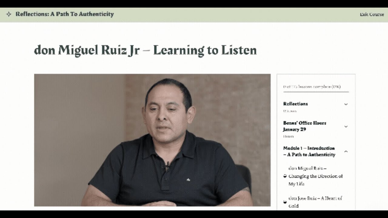 don Miguel Ruiz Jr – Learning to Listen