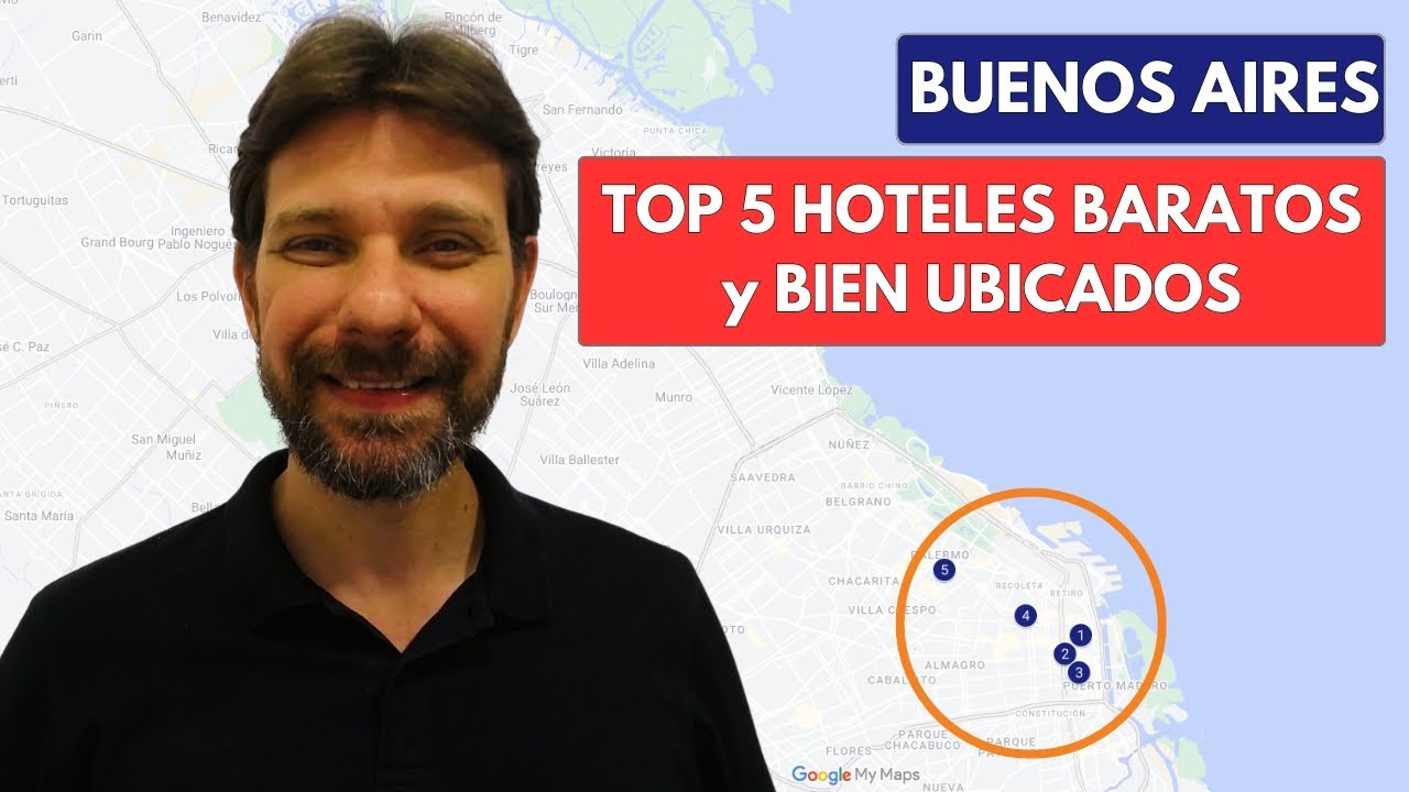 TOP 5 HOTELES BARATOS y BIEN UBICADOS en BUENOS AIRES