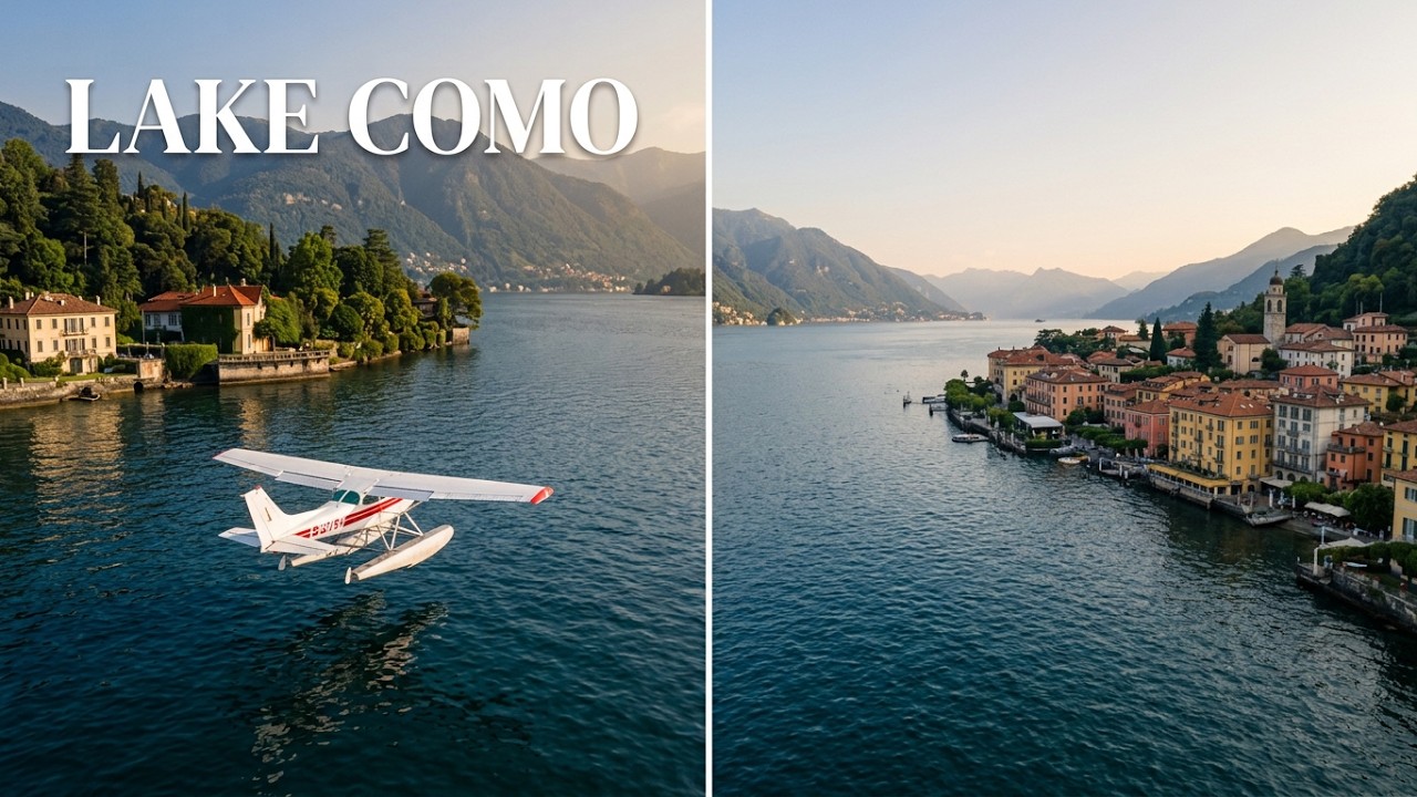 Flying Over Beautiful Lake Como in a Seaplane!