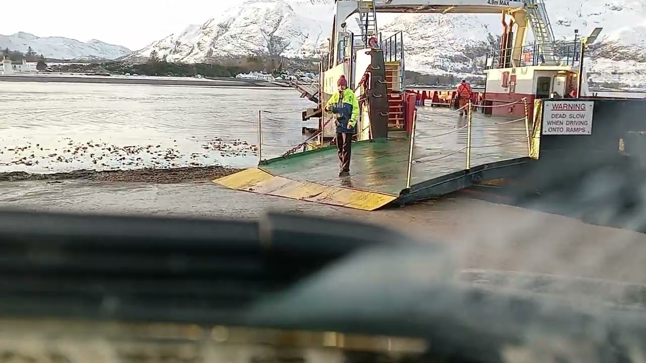 Corran ferry Scottish Highlands winter view's 