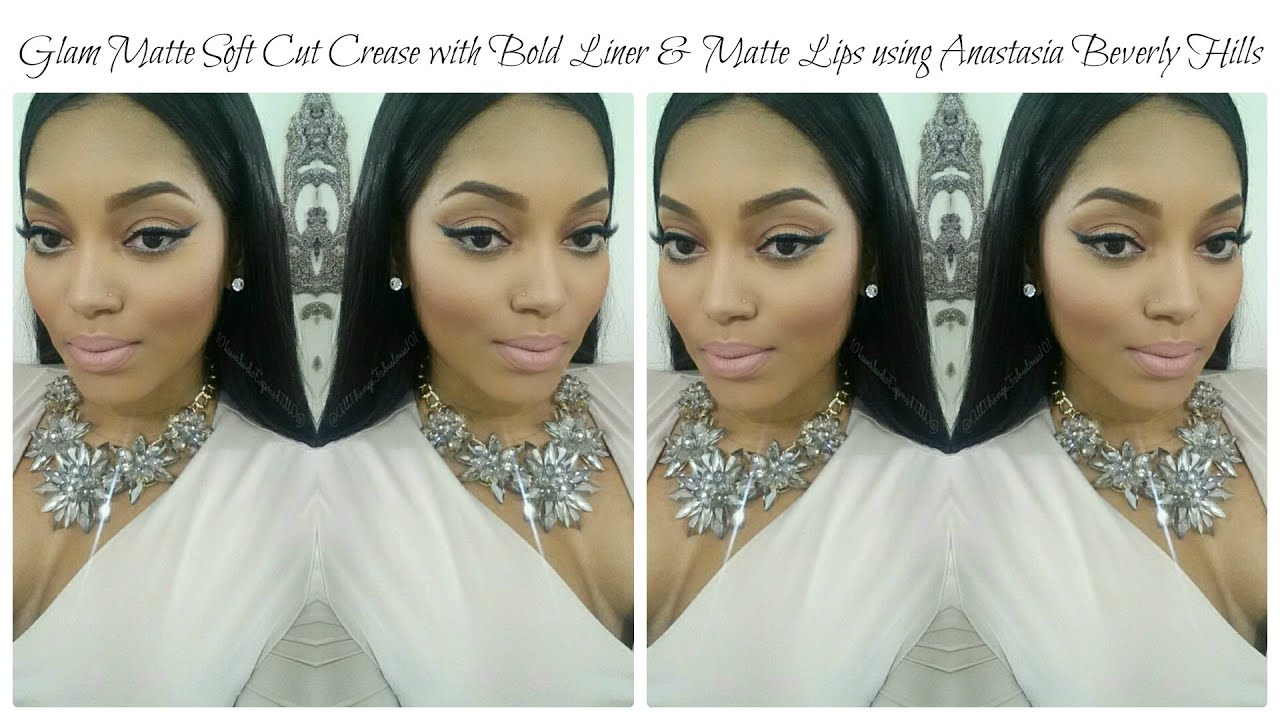 Glam Matte Soft Cut Crease, Bold Liner & Matte Lips using Anastasia Beverly Hills *talk through*