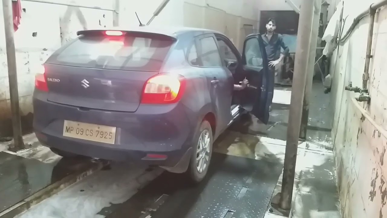 Baleno की interwash & vaccume wash हो गयी finally #modifiedbaleno #indore