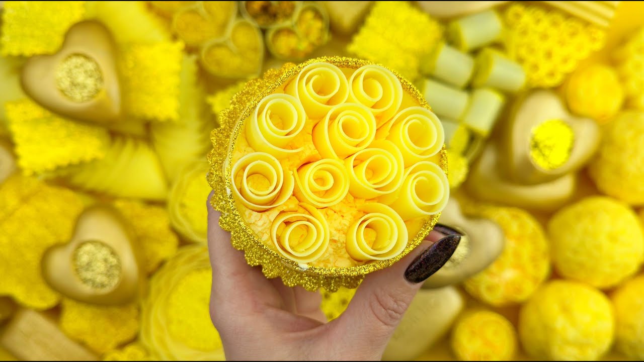 Calming ASMR for Anxiety Relief: Gentle Soap Breaking, Glitter&Foam Crushing, and Relaxing Sounds