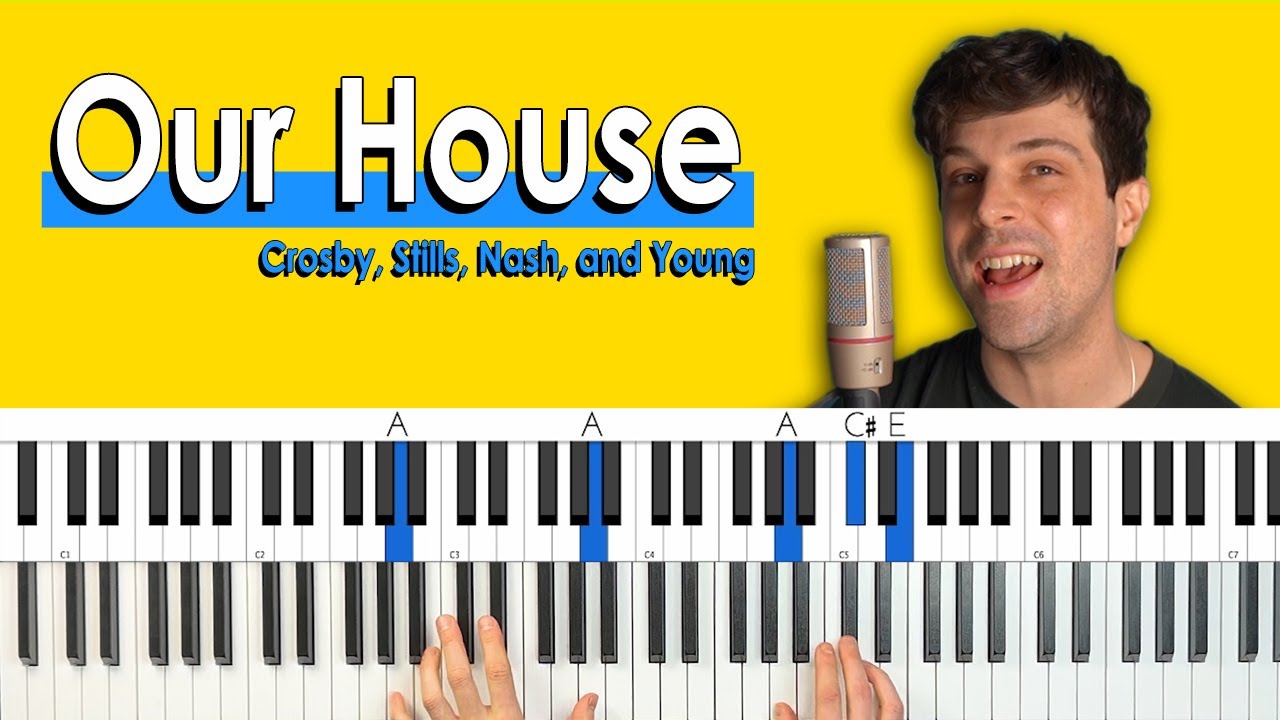 How To Play “Our House” by CSNY [Piano Tutorial + Chord Chart]