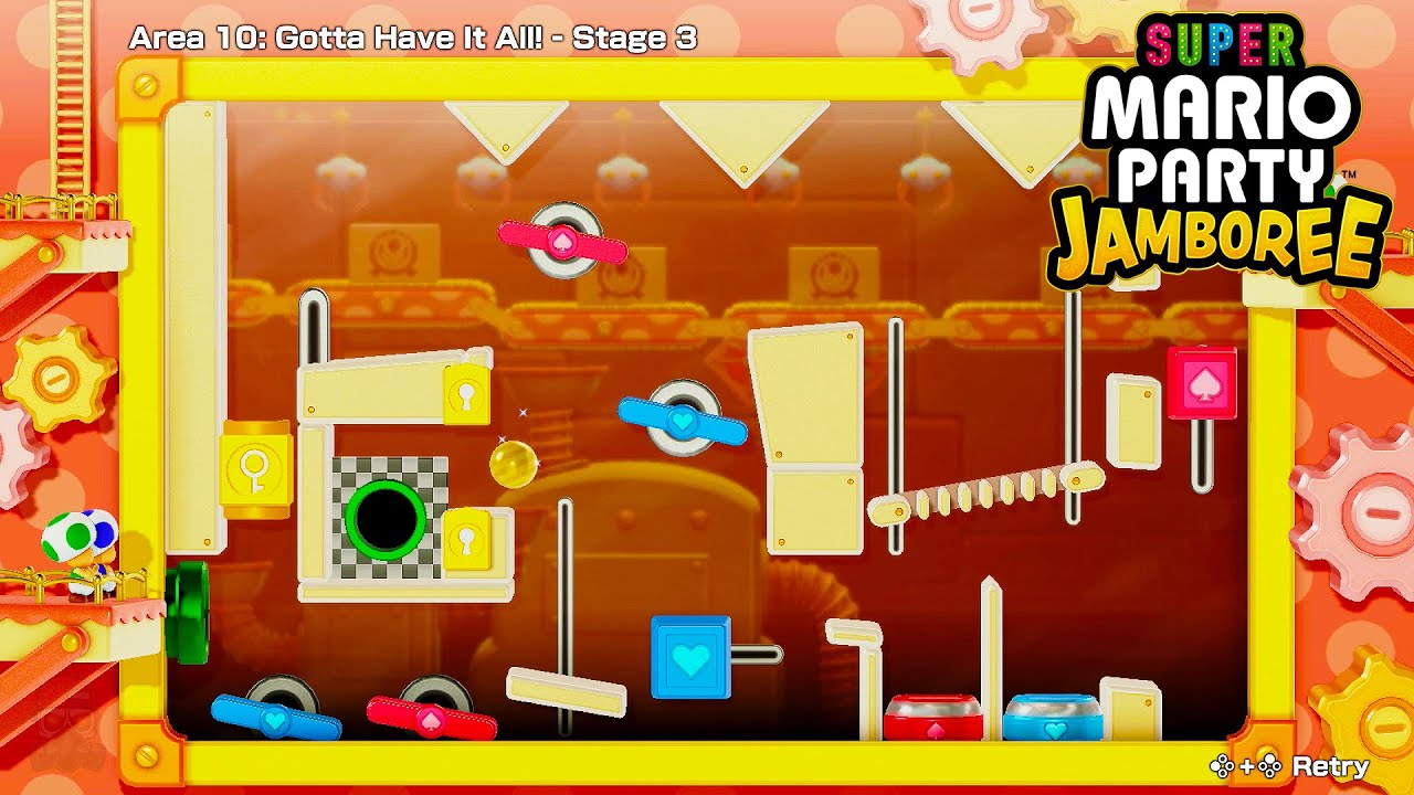 Super Mario Party Jamboree - Toad's Item Factory (All Areas)