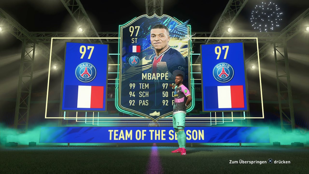 Insane 90+ Deluxe Tots Upgrade pull / Kylian Mbapp&eacute; (FIFA 21)