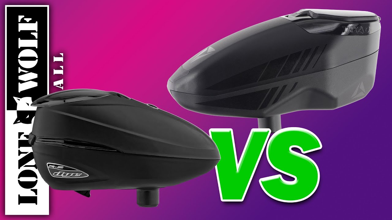 JT Triad Loader vs Dye Rotor R2 Hopper Comparison | Lone Wolf Paintball