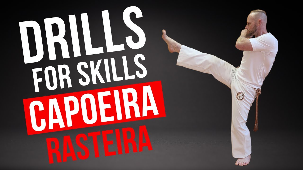 Capoeira training, Rasteira drill to improve reaction time.