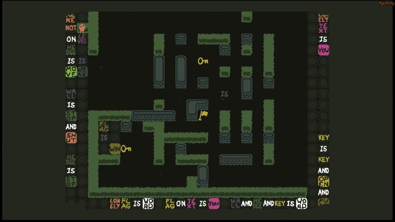 The Ultimate Maze is Flag or Text (Baba Is You)