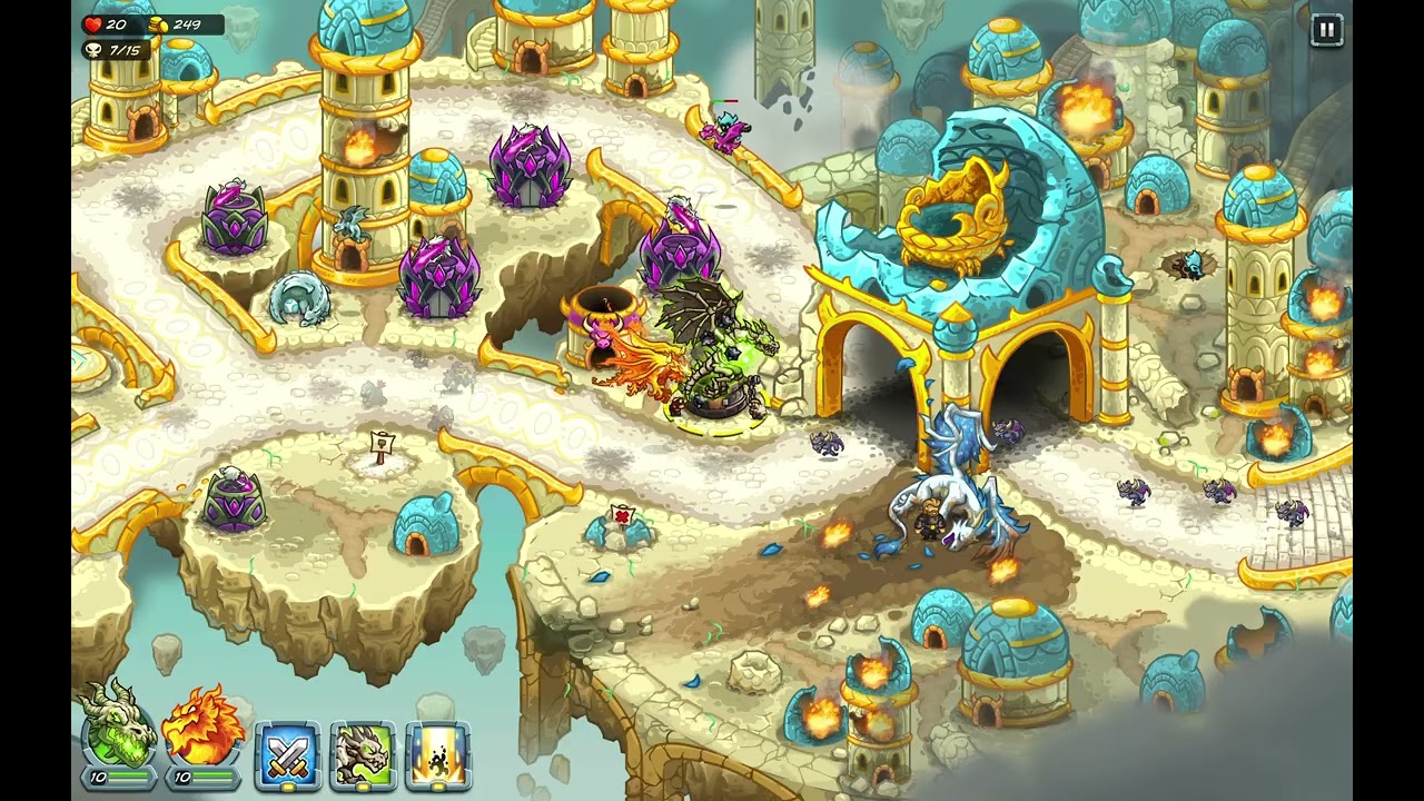 [Kingdom Rush 5 Alliance] Dragon Wars Level 38 Impossible difficulty 3 stars