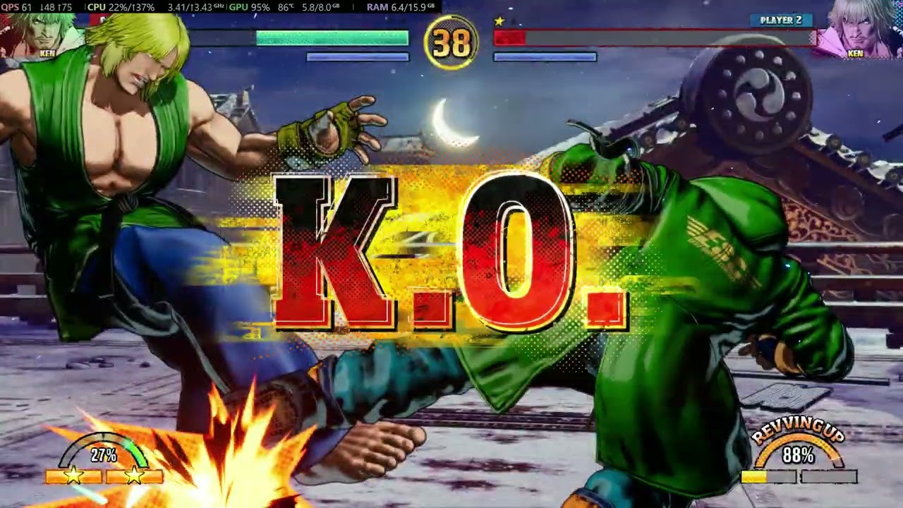 FATAL FURY: COTW - KEN GAMEPLAY - CPU LEVEL 5
