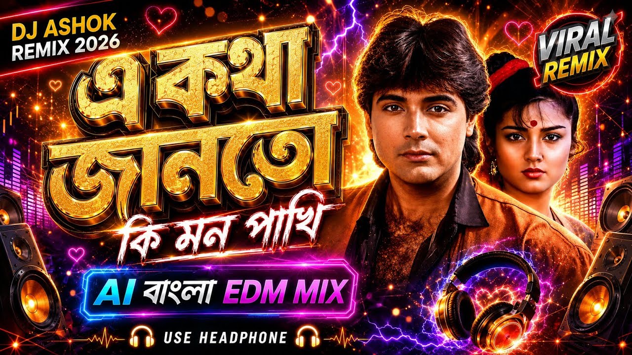 এ কথা জানতো কি মন পাখি 💖E Katha Janto ❤️&zwj;🔥 90s Classic x EDM Remix 2026 🔥 Dj Ashok Remix 2026