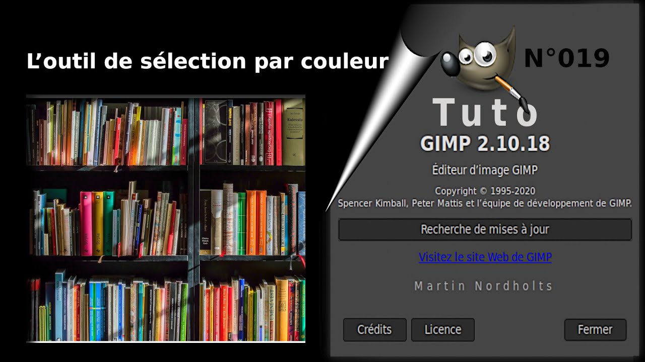 Tuto Gimp 2 10 18 pour débutant -019- L’outil de sélection par couleur