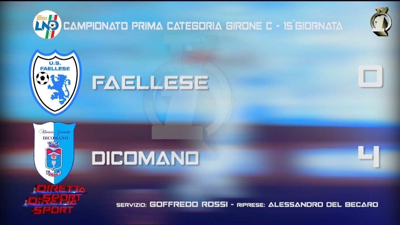 Faellese vs Dicomano 0-4