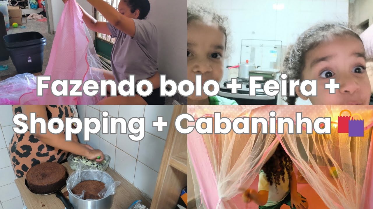 Vlog da Semana: Bolo do mesversário da Luna + Ida à feira + Passeio no shopping 🎂