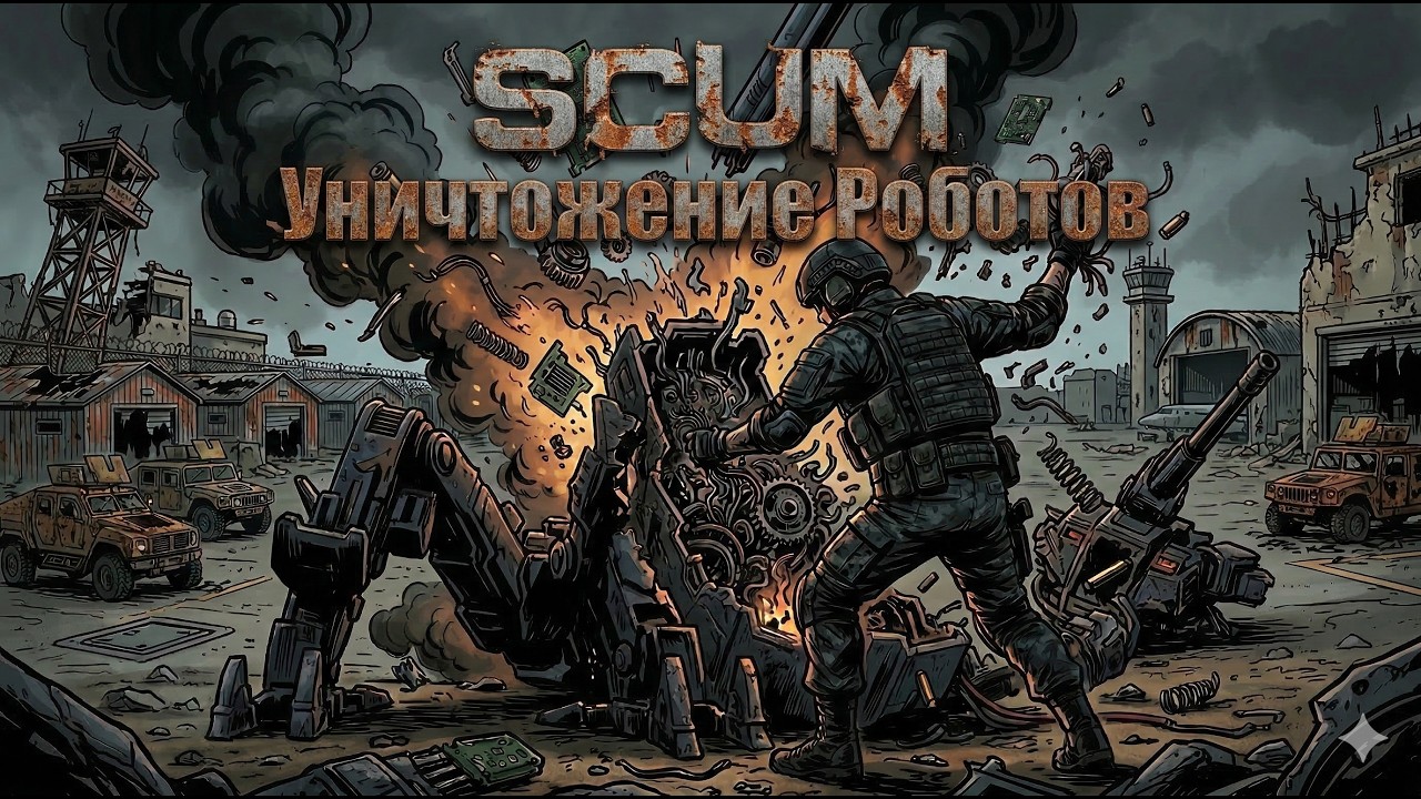 SCUM [UA] BlackForest Ответы на ворпосы по уничтожению роботов #gaming #guide #scum