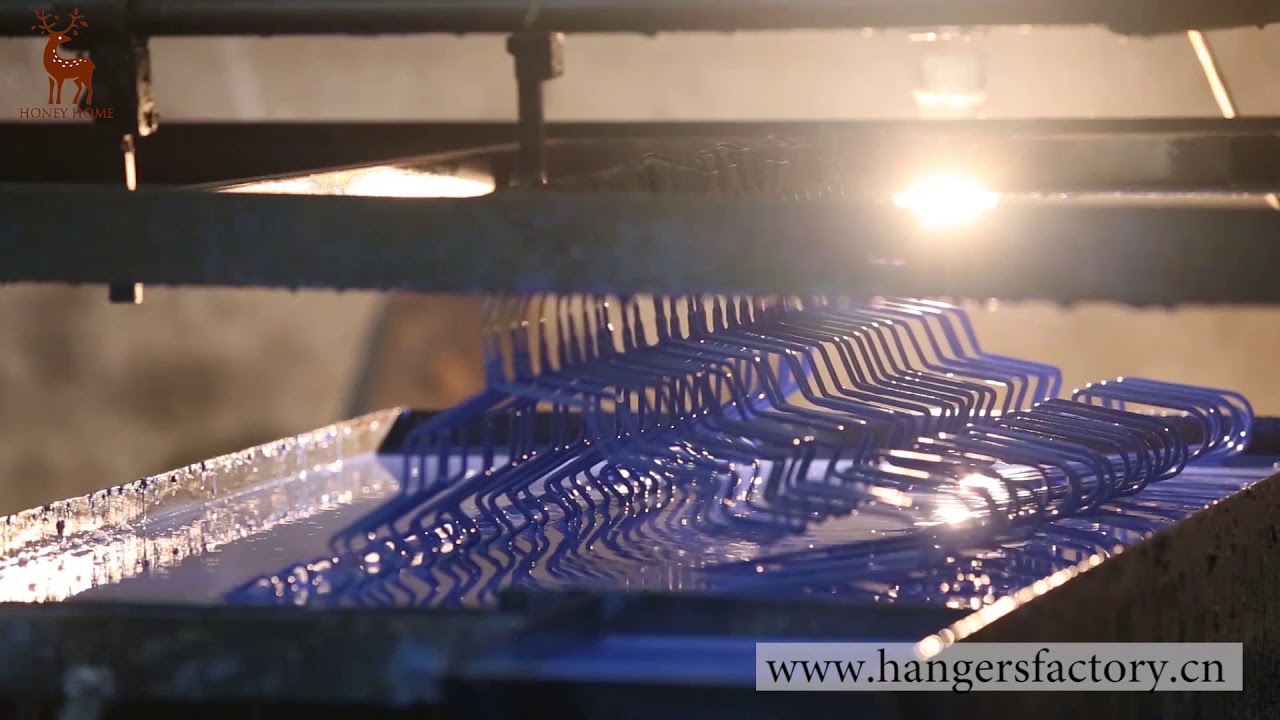 How pvc metal hanger coating in hangers factory sales@the-honeyhome.com