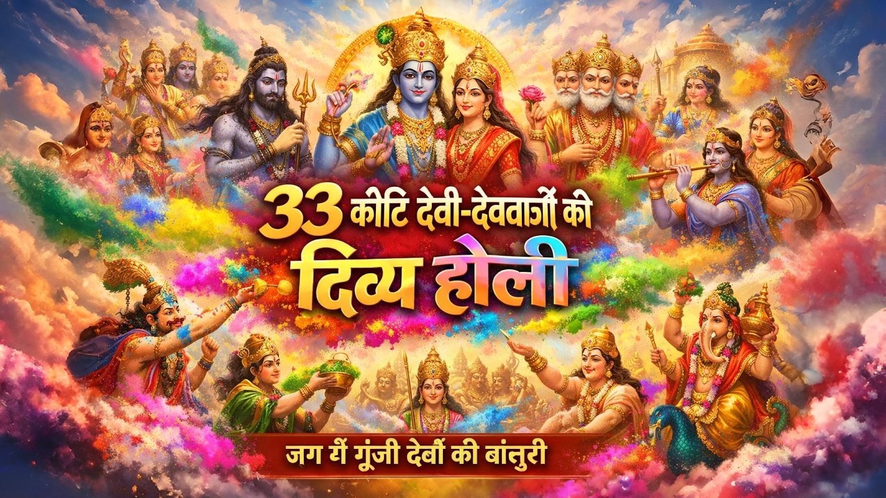 Holi Special Bhajan 2026 | 33 कोटि देवी-देवताओं की दिव्य होली 🙏 | All Gods Kripa Stotra