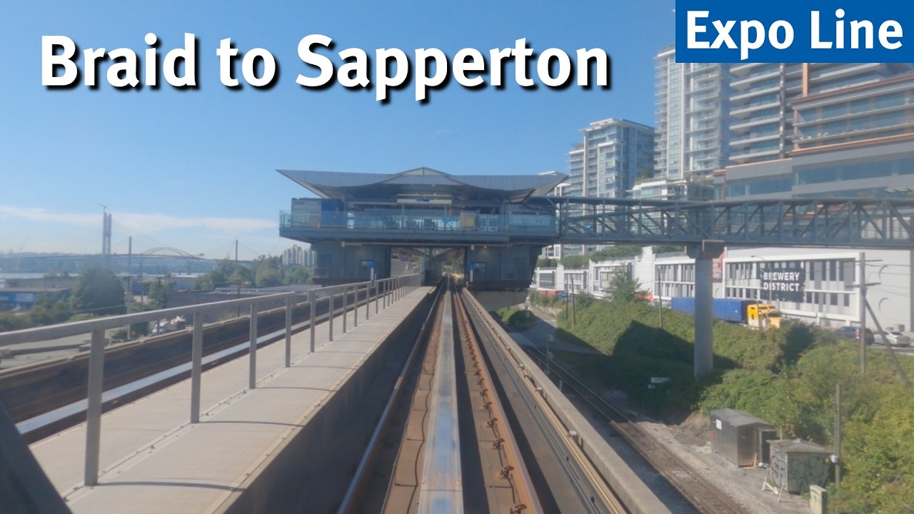 Vancouver SkyTrain - Braid to Sapperton [Expo Line] | Station-to-Station Ride