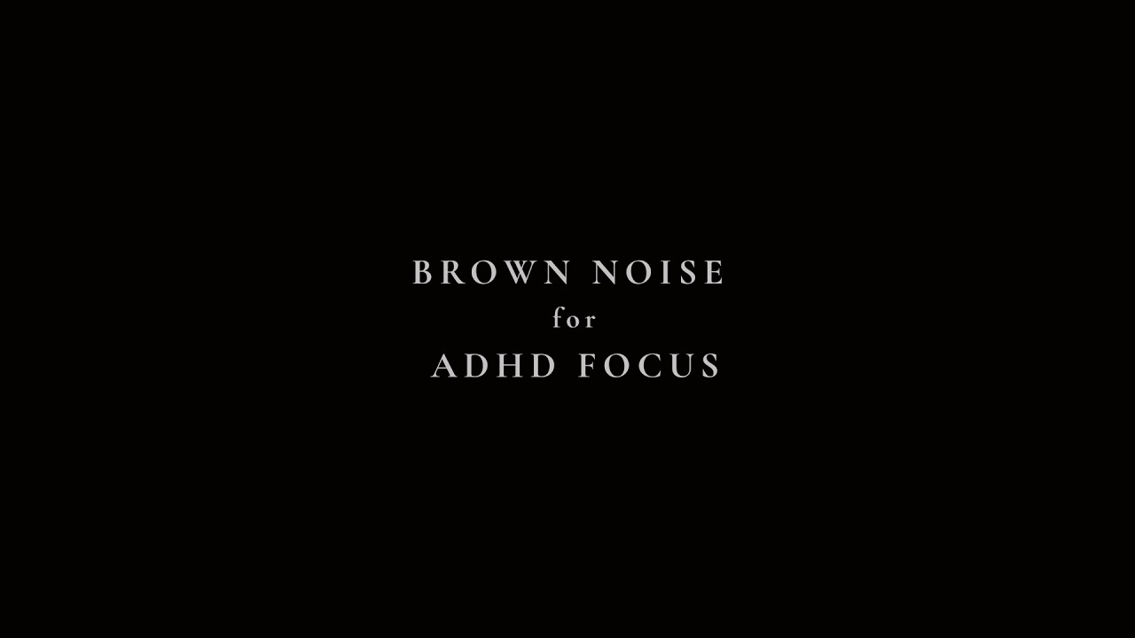 PURE BROWN NOISE for ADHD Focus (2 HOURS) Black Screen | Study & Work | No Music