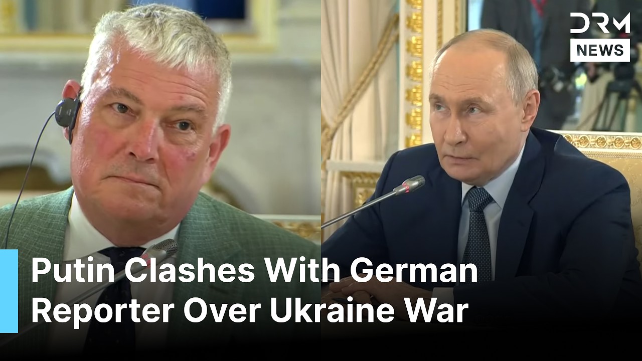 Russian President Putin Clashes With German Reporter Over Ukraine War and Europe's Role | AC1G
