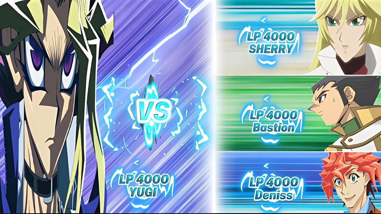 Yugi (Atem) vs Sherry, Bastion,Dennis | Anime Duel 🎬  |Edopro.🕹