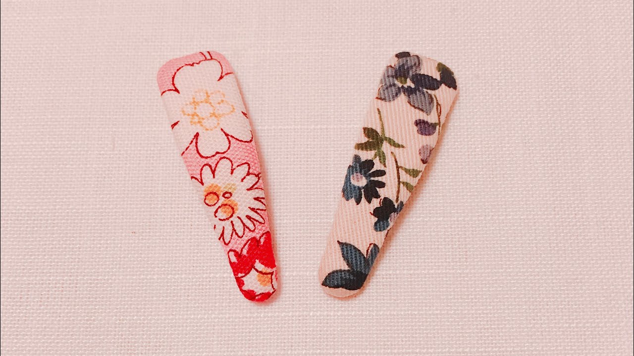 (DIY)ပိတ္ကလစ္/ဆံပင္ညႇပ္ပိတ္ကလစ္(fabric hair clip)(လက္မႈပညာ)(handmade )