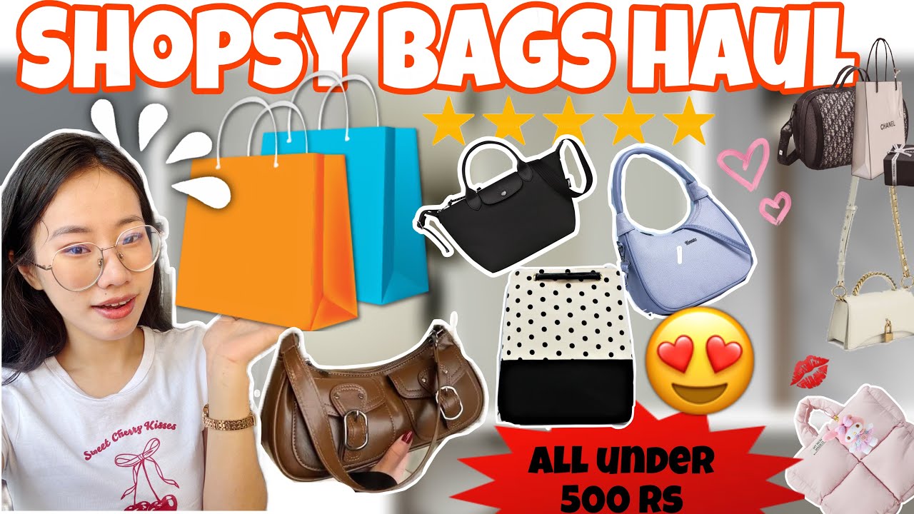 Shopsy Bags haul 😍❤️&zwj;🔥||All under 500 🫣#bags 