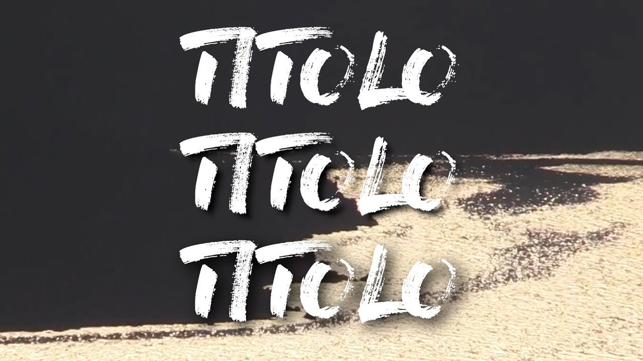 come migliorare TITOLI e SCRITTE  per i VIDEO  -  premiere pro (ombra esterna)