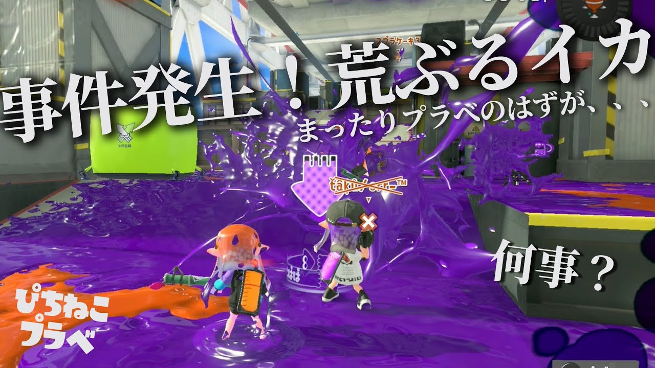 【スプラ３】まったりプラベのはずが！荒ぶるイカたち！！そして心は通じ合うのか検証！ ぴちねこクリップ　#スプラトゥーン3 #スプラ3 #ネタ