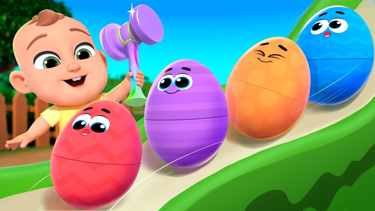 Jajka niespodzianki na farmie | Lalafun Nursery Rhymes