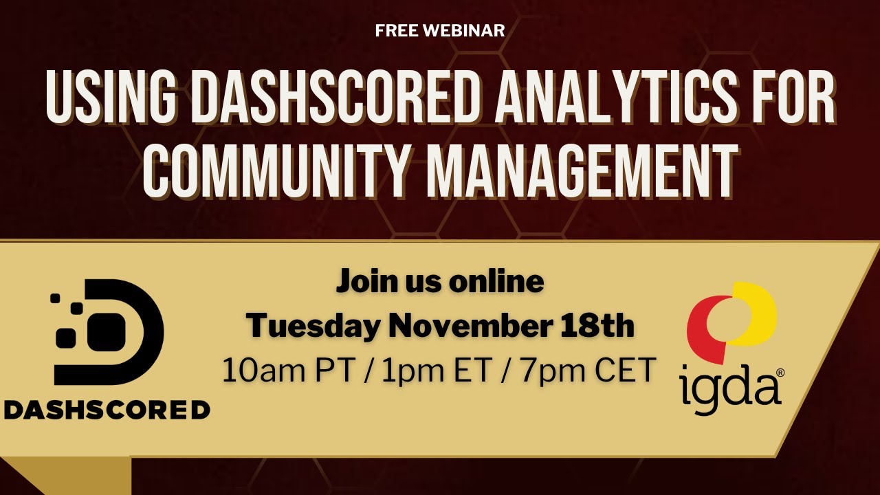 Using Dashscored Analytics for Community Management