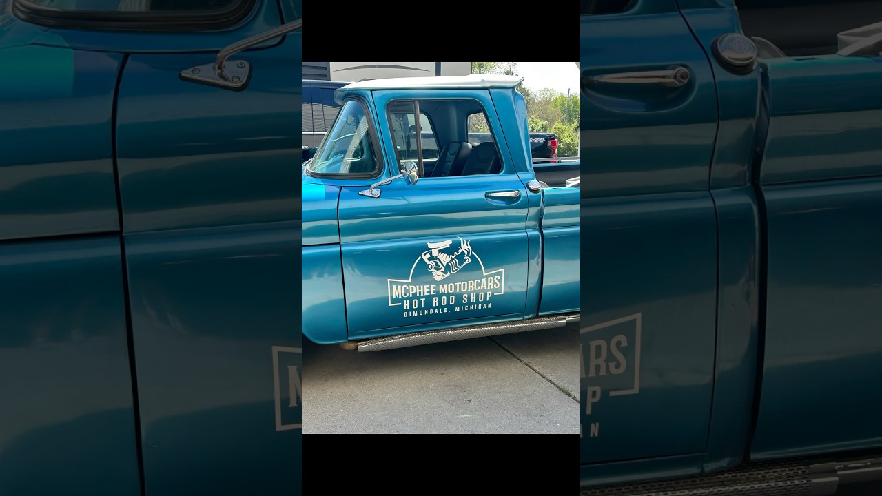 Local company installed some door graphics on our 63 C10 shop truck 