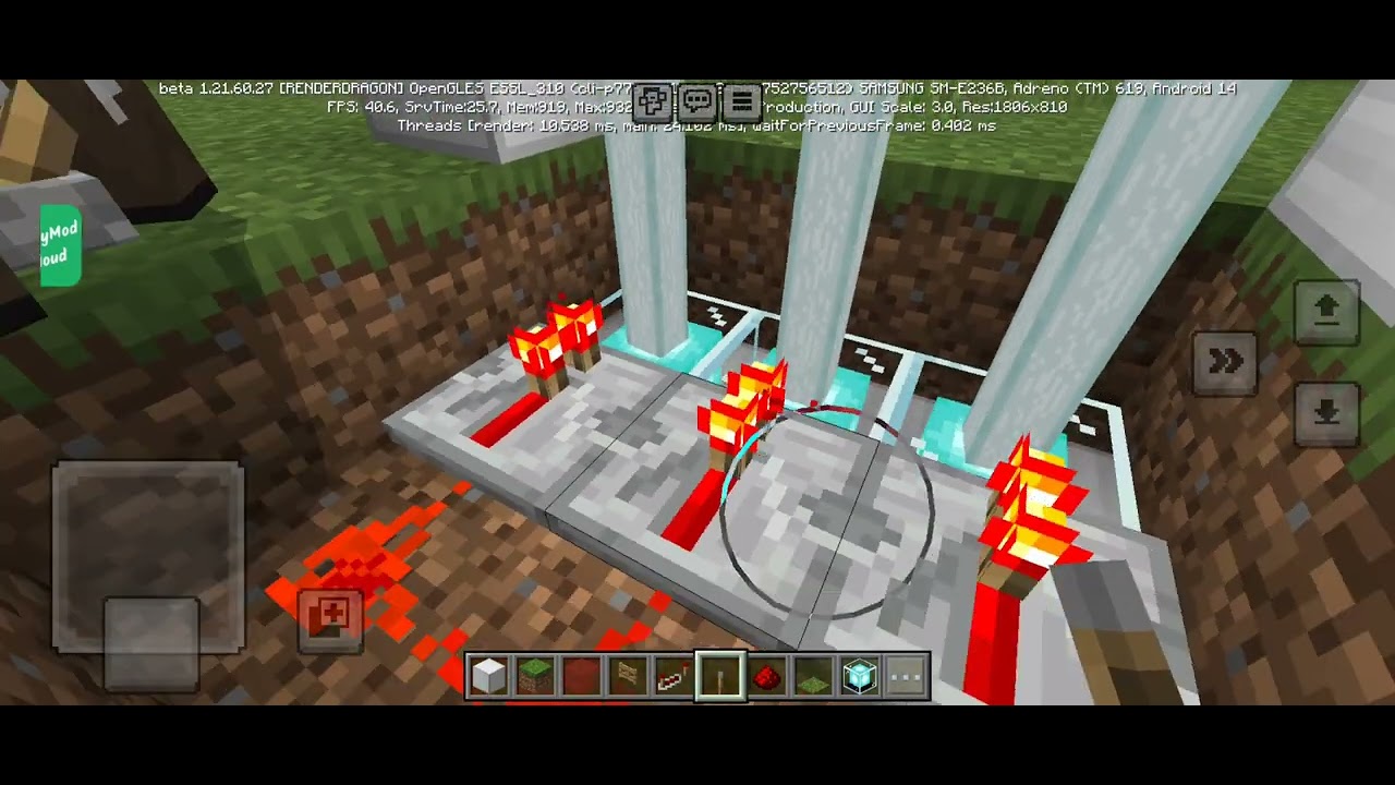 Minecraft laser door 