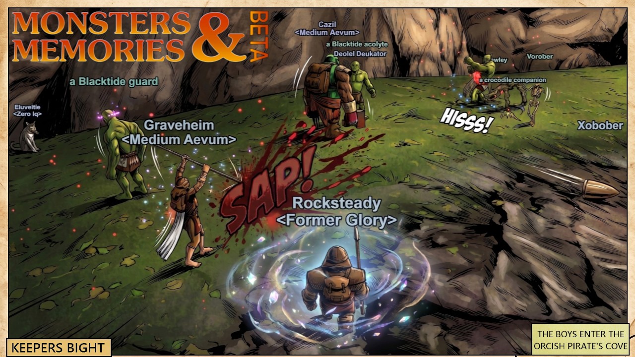 Monsters & Memories Beta | Чародей 18+ уровня | Групповая игра с The Boys Keepers Bight Orcish Pi...