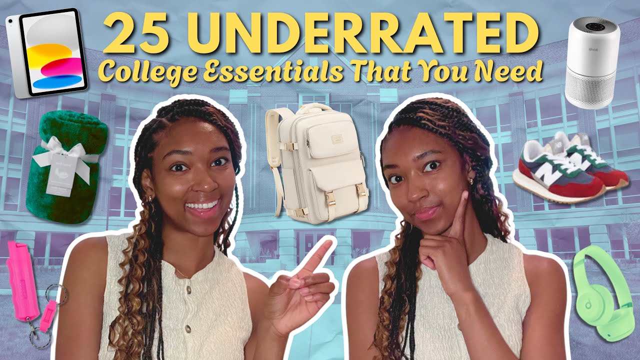 25 UNDERRATED College Essentials That You Need!!! | Jada Hall