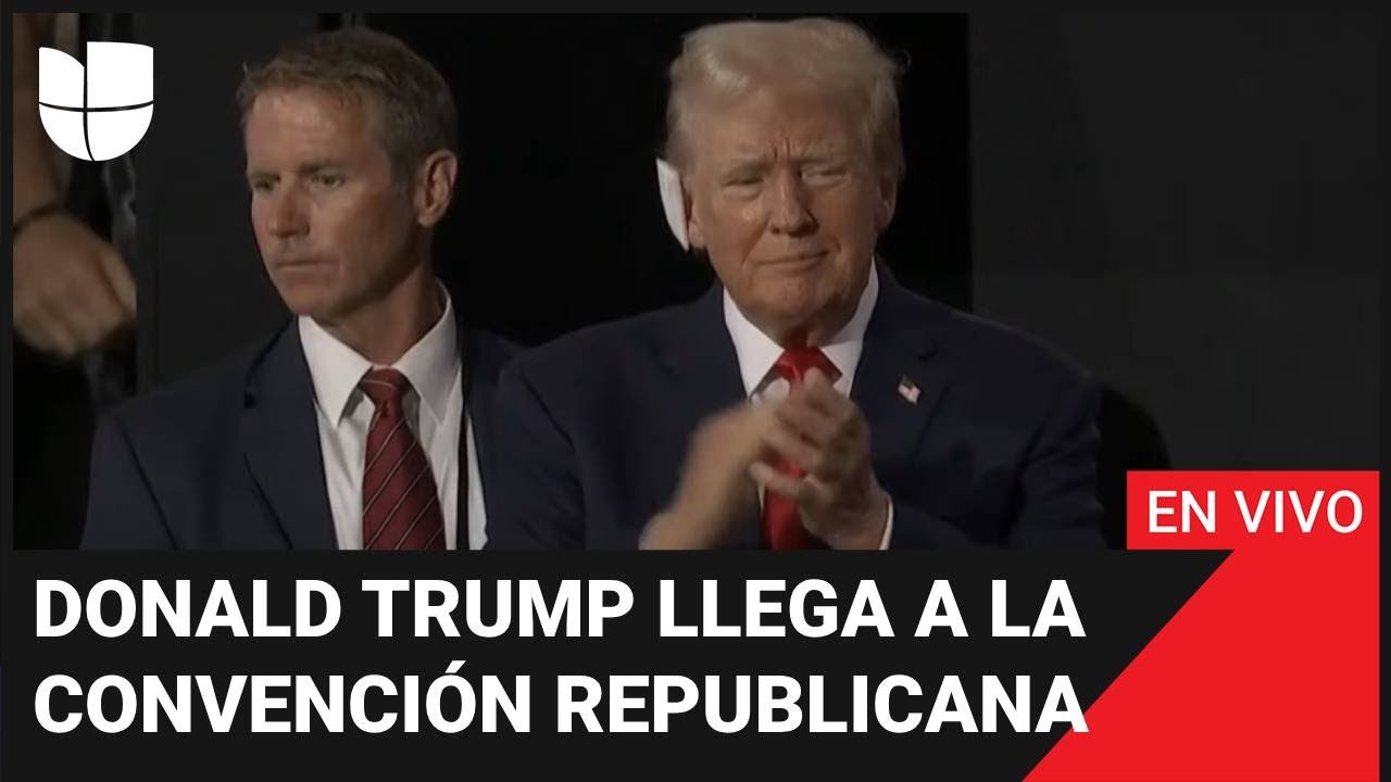 EN VIVO: Donald Trump llega a la Convención Nacional Republicana
