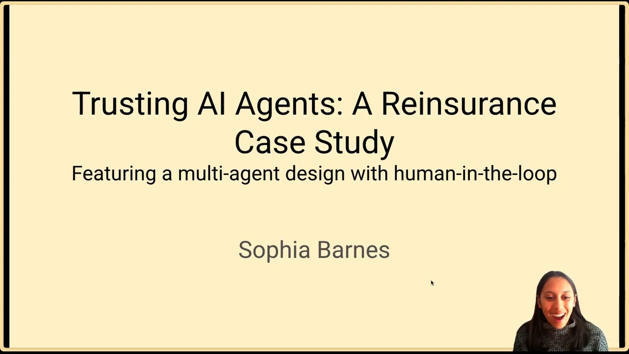 [DEMO] Trusting AI Agents: A Reinsurance Case Study
