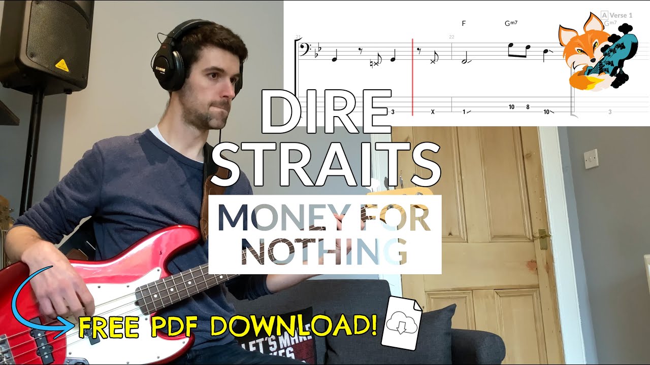 Dire Straits - Money For Nothing (Bass Cover) | Bass TAB Download