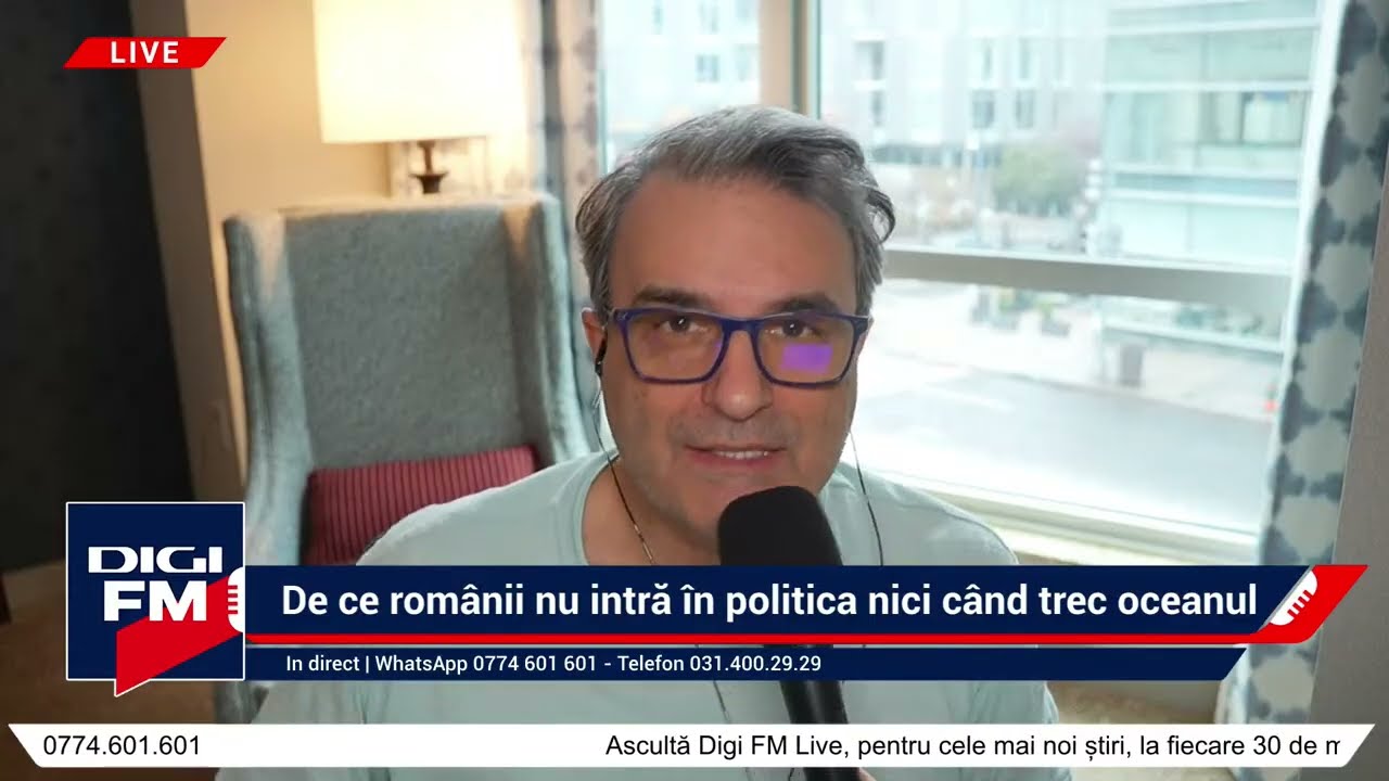 De ce românii nu intră în politica nici când trec oceanul. Lucian Mîndruță, LIVE din Washington