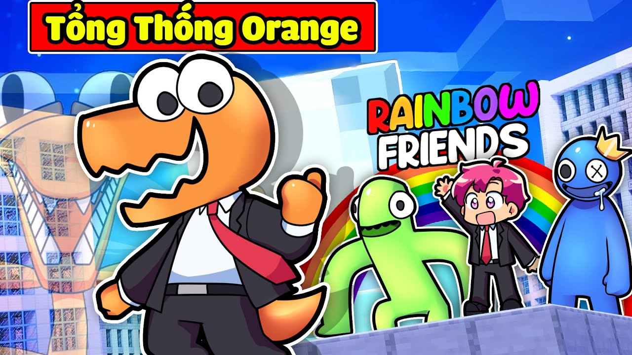 SẼ RA SAO NẾU RAINBOW FRIENDS ORANGE LÀ TỔNG THỐNG THAY THẾ HIHA TRONG MINECRAFT*HIHA TỔNG THỐNG 🤩🌟😎
